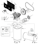 Page A Diagram and Parts List for CIQ71081V 1999 Campbell Hausfeld Compressor